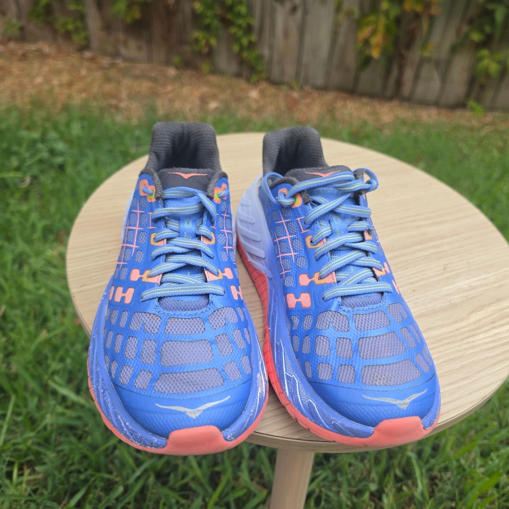 Hoka One One Huaka Blue Coral Running Shoes Sneakers Womens 7 30109033 - Picture 3 of 10